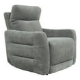 thumbnail image 1 of Eddie 38 Inch Power Lay Flat Recliner Chair- Gray Chenille- Power Headrest, 1 of 6