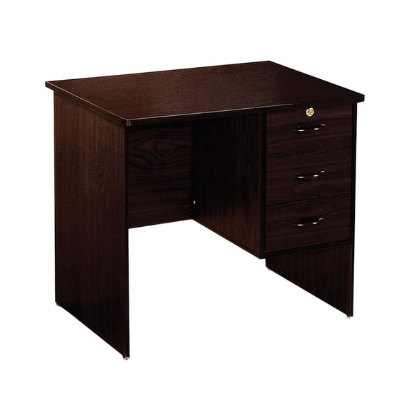 Benjara Elegant Looking Hamm Desk, Espresso