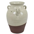 thumbnail image 1 of Elf 13 Inch Vase, Classical Urn Shape, 3 Handles, White, Transitional Style, 1 of 5