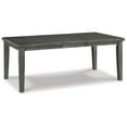 thumbnail image 1 of Benjara Elin 60-78 Inch Extendable Modern Dining Table, Sturdy Distressed Gray Wood, 1 of 5