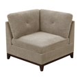 thumbnail image 1 of Benjara Fabric Corner Wedge with Tufted Back Pillow, Gray, 1 of 5
