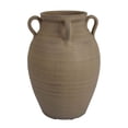thumbnail image 1 of Fely 14 Inch Vase, Premitive Urn with 3 Handles, Brown, Transitional Style, 1 of 5