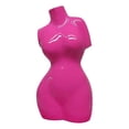 thumbnail image 1 of Benjara Female Torso Tabletop Decor- Bright Pink Resin Sculptural Bust 16 Inch, 1 of 6