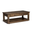 thumbnail image 1 of Flint Coffee Table, 2 Drawers, Shelf, Dark Brown Mahogany, 48 Inch, 1 of 5
