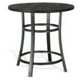 thumbnail image 1 of Flint Counter Height Table Round 36 Inch, Dark Brown Mahogany w Metal, 1 of 6