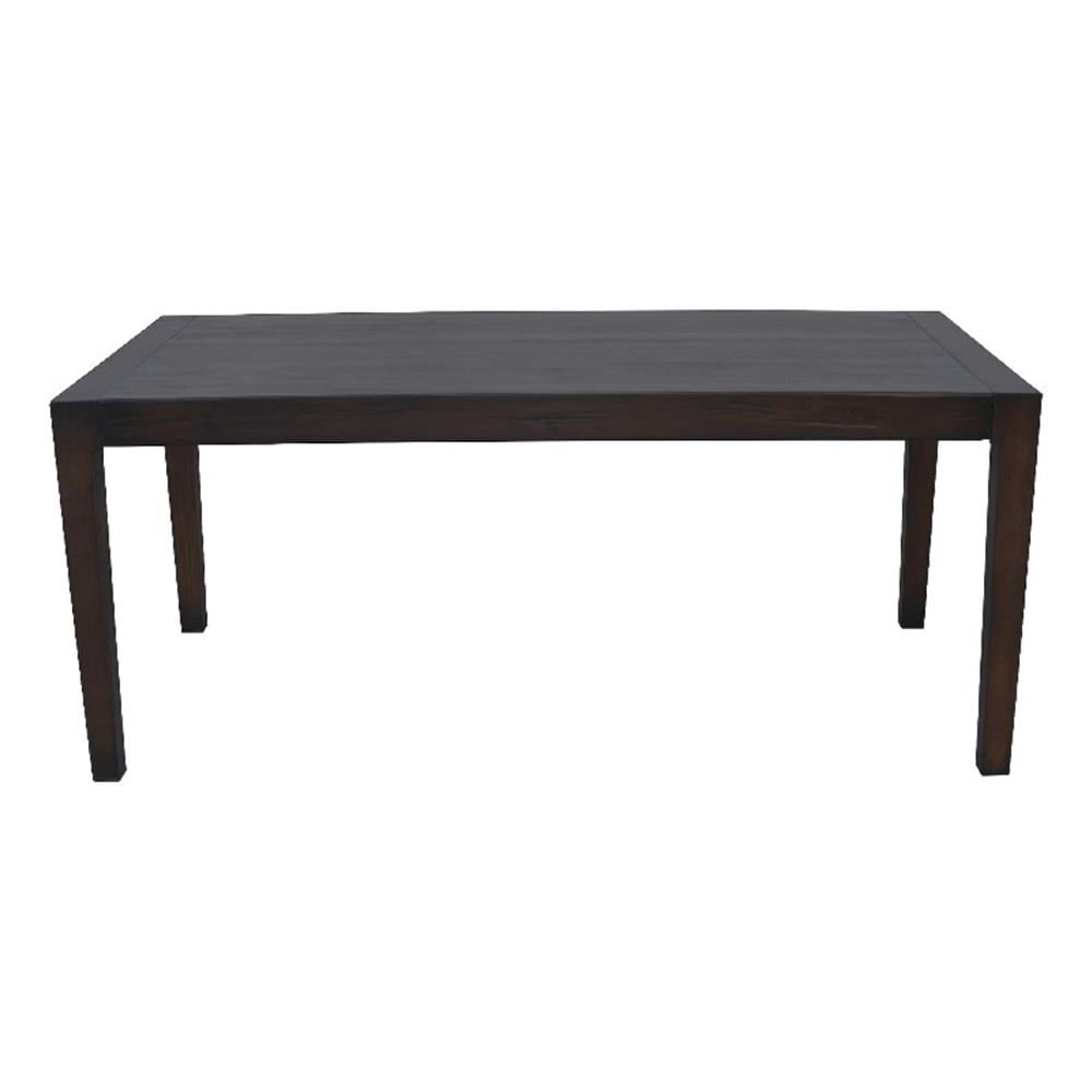 Geni Dining Table- 71 Inch Rectangular Top- Parsons Style Java Gray ...