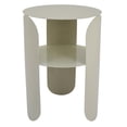 thumbnail image 1 of Plant Stand Table, 1 Shelf, Gray Metal Frame, Round 14 Inch Top, 1 of 5