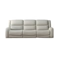 thumbnail image 1 of Gira Manual Recliner Sofa with Contour Armrest, Solid Wood, 88 Inch, Beige, 1 of 8