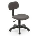 thumbnail image 1 of Benjara Gyna 20 Inch Swivel Office Computer Chair, Armless, Ergonomic Design, Gray, 1 of 5