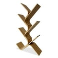 thumbnail image 1 of Benjara Irica Accent Bookshelf, 6 Diagonal Storage Shelves, Brown Bamboo, 43 Inch, 1 of 6