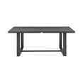 thumbnail image 1 of Benjara Jax 79 Inch Patio Dining Table, Spacious Rectangular Tabletop, Dark Gray, 1 of 5