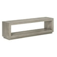 thumbnail image 1 of Benjara Jose 60 Inch Acacia Wood Bench, Open Floating Plinth Base, Weathered Grey, 1 of 5