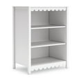 thumbnail image 1 of Kally Standing Bookcase, 3 Open Shelves, Matte White Wood, 41 Inch, 1 of 5