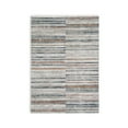 thumbnail image 1 of Benjara Kimya 8 x 10 Area Rug, Stripe Design, Polyester, Cotton Backing, Gray Blue, 1 of 5