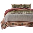 thumbnail image 1 of Kip 3 Piece Soft Microfiber King Quilt Set, Simple Bear Print, Multicolor, 1 of 6