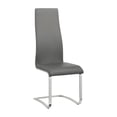 thumbnail image 1 of Leatherette Dining Chair with Breuer Style Set of 4 Gray, 1 of 5