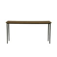 thumbnail image 1 of Benjara BM326526 Lemy Sofa Console Table - Rectangular Brown Top - Black Frame - 62 in., 1 of 5