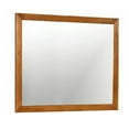 thumbnail image 1 of Benjara Lennart Mid-Cent Modern Mirror, Oak Finish, 1 of 5