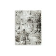 thumbnail image 1 of Ley 10 x 14 Extra Large Rug, Machine Woven Gray White Abstract Pattern, 1 of 3