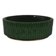 thumbnail image 1 of Benjara Limy Large Accessory Bowl- 14" Textured- Dark Green Glazed Ceramic, 1 of 6
