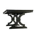 thumbnail image 1 of Luke Dining Table, 79 Inch Rectangular Top, Trestle Base, Black Wood, 1 of 7