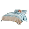 thumbnail image 1 of Maritsa Five Piece Queen Size Fabric Quilt Set with Coastal Prints, Blue, 1 of 6