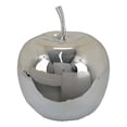thumbnail image 1 of Benjara Masu Tabletop Accent Decor- 16" Apple Design- Silver Resin Body, 1 of 6
