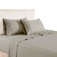thumbnail image 1 of Benjara Mesa 1200 Thread Count Double Hole Hem 6 Piece King Sheet Set, Taupe By The Urban Port, 1 of 3