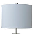 thumbnail image 1 of Benjara Metal Frame Dual Wall Lamps with Fabric Drum Shade, Silver and White, 1 of 3