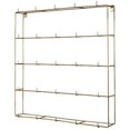 thumbnail image 1 of Benjara Metal Ornament Display with Multiple Hooks, Brass, 1 of 4