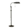 thumbnail image 1 of Metal Rectangular Floor Lamp with Adjustable Pole, Dark Bronze- Saltoro Sherpi, 1 of 6