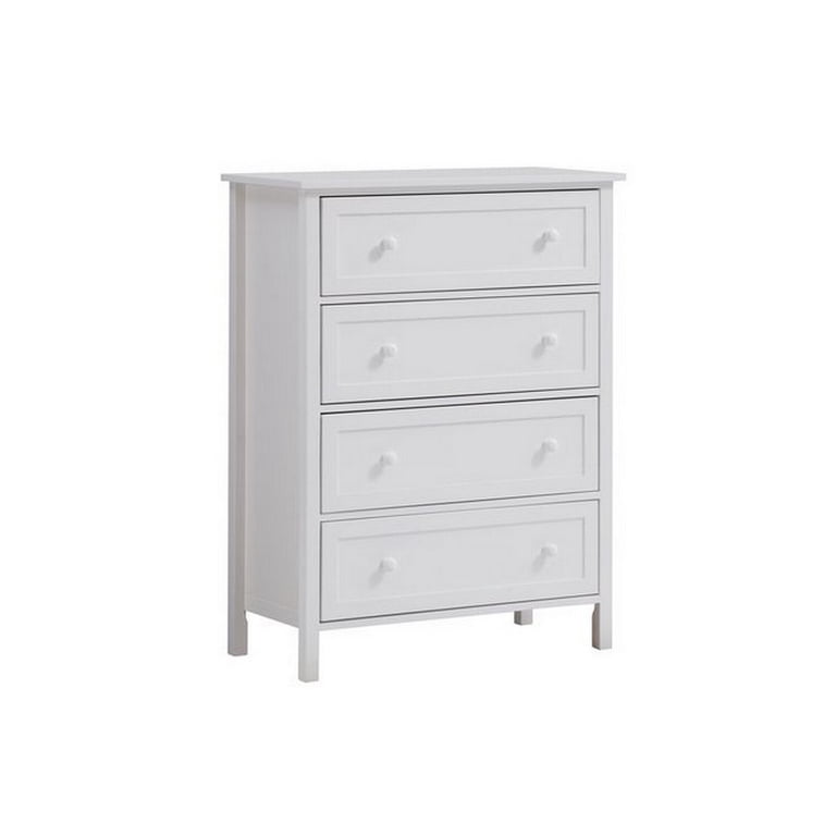 46 inch long dresser Wisp 46 Inch Tall Dresser Chest, 5 Drawers, Rustic Smooth White Finish