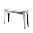 thumbnail image 1 of Benjara Mirror Top Console Table with Arched Faux Crystal Inlay Apron, Silver, 1 of 3