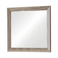 thumbnail image 1 of Mirror with Rectangle Wooden Frame and Washed Look, Brown, 1 of 6