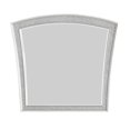 thumbnail image 1 of Benjara Modern Style Wooden Decorative Mirror with Rhinestone Inlays, Silver, 1 of 3