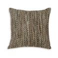 thumbnail image 1 of Benjara Nera 20 Inch Accent Pillow Set of 4, Distressed Chevron Pattern, Tan Black, 1 of 5