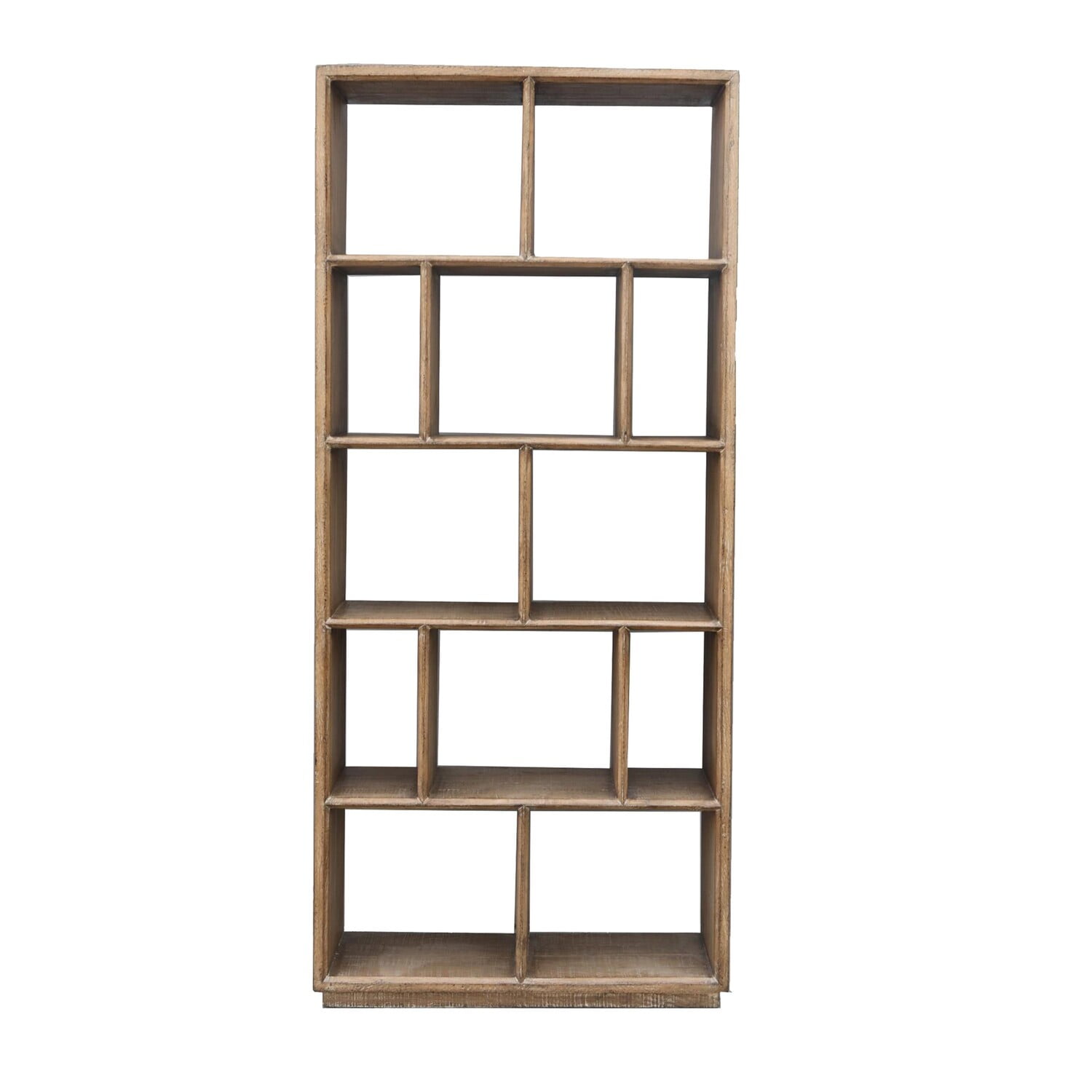 Neya Etagere Bookshelf, Brick Racks, Brown Pine Wood, 85 Inch - Walmart.com