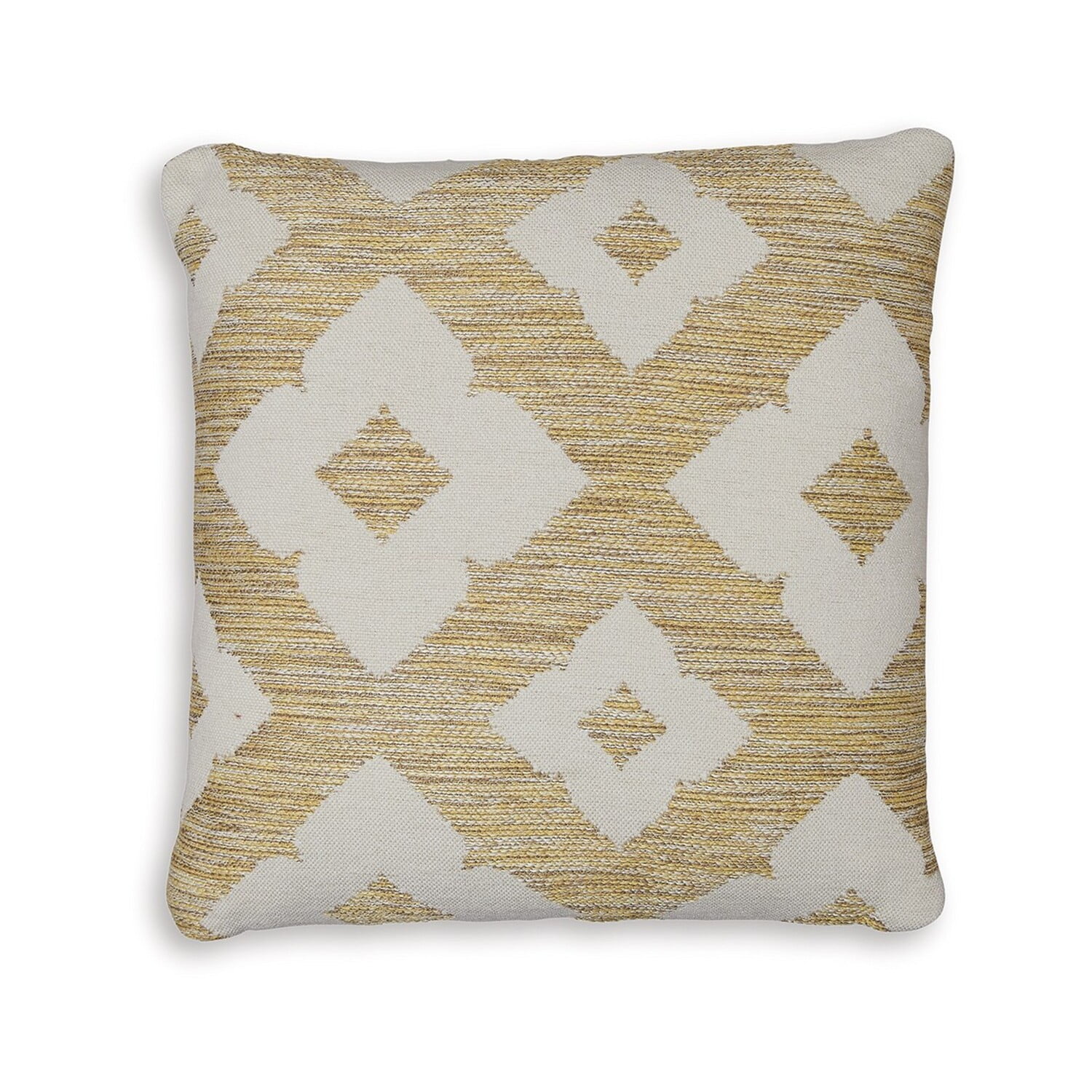 Neyr 18 Inch Yellow and White Floral Throw Pillow Set