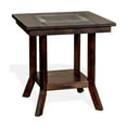 thumbnail image 1 of Odel Side End Table- 1 Shelf- Dark Brown Mahogany- Rectangular 25 Inch, 1 of 5