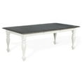 thumbnail image 1 of Orso Dining Table, White Mindi Wood, Rectangular Extendable 60-84 Inch, 1 of 7