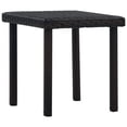 thumbnail image 1 of Outdoor Side End Table, 16 Inch Square Top, Woven Brown Poly Rattan, 1 of 5