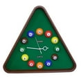 thumbnail image 1 of Pool Theme Triangular Shape Plastic Clock, Multicolor, 1 of 5