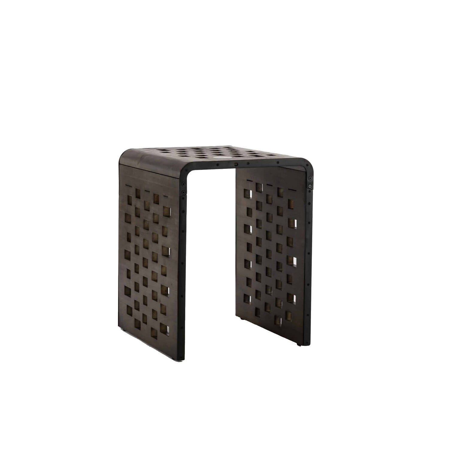 Benjara Pri 24 Inch Waterfall End Table, Wireless Charger, Cutout ...