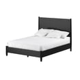 thumbnail image 1 of Benjara Queen Panel Bed with Rectangular Headboard, Black, 1 of 5