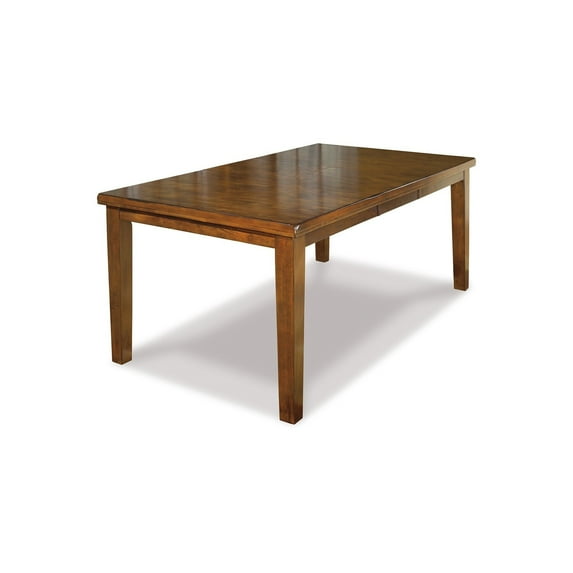 Raly Dining Table, Brown Wood Extendable 60-78 Inch Top Leaf
