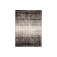 thumbnail image 1 of Benjara Rectangular Polypropylene Rug with Grid Pattern, Large, Gray and White, 1 of 3
