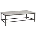 thumbnail image 1 of Benjara Rectangular Shape Cocktail Table with Faux Concrete Top, Gray and Black, 1 of 3