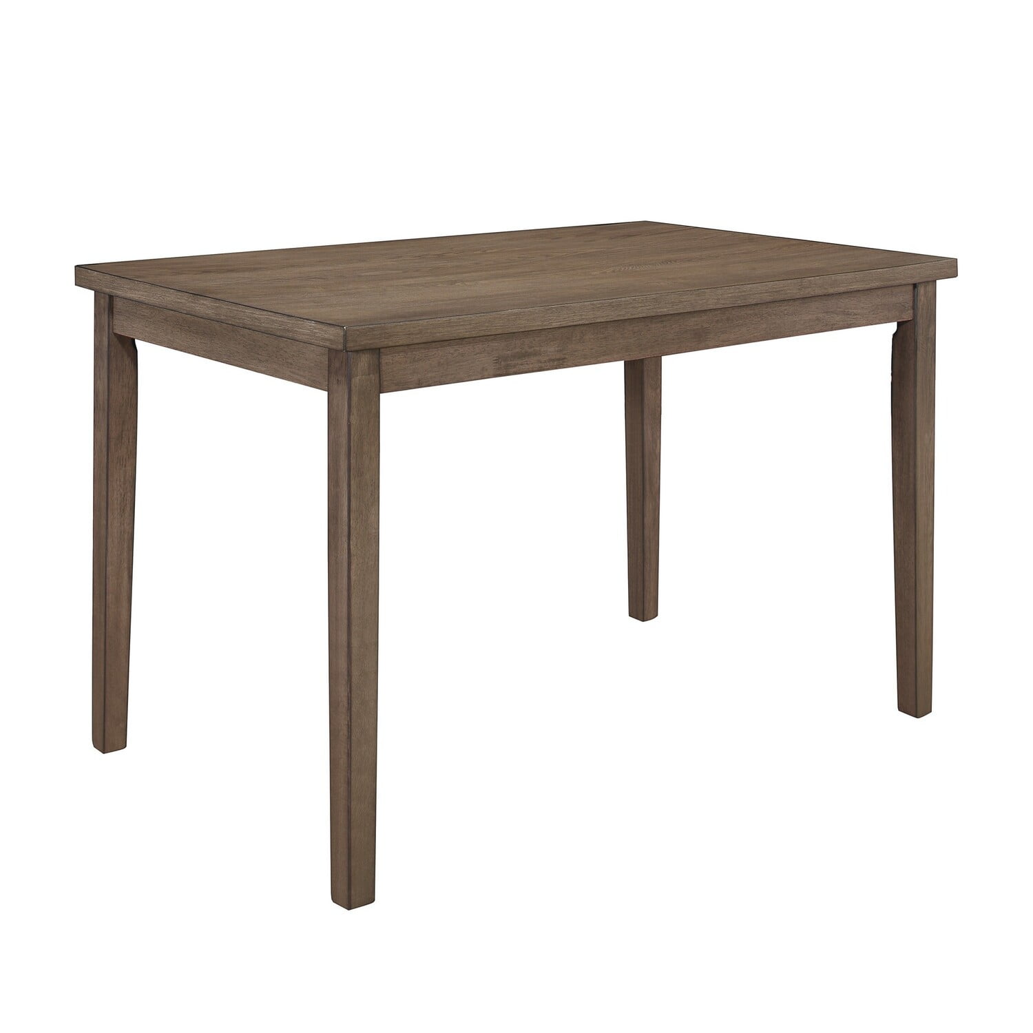 Benjara Rectangular Shape Wooden Dining Table with Tapered Legs, Rustic ...