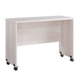 thumbnail image 1 of Rectangular Wooden Desk Return with Casters and Grain Details White Oak - Saltoro Sherpi, 1 of 5