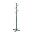 thumbnail image 1 of Rena Coat, Hat Rack Stand, 8 Wood Stems, 72 Inch Rustic Green Mahogany, 1 of 6